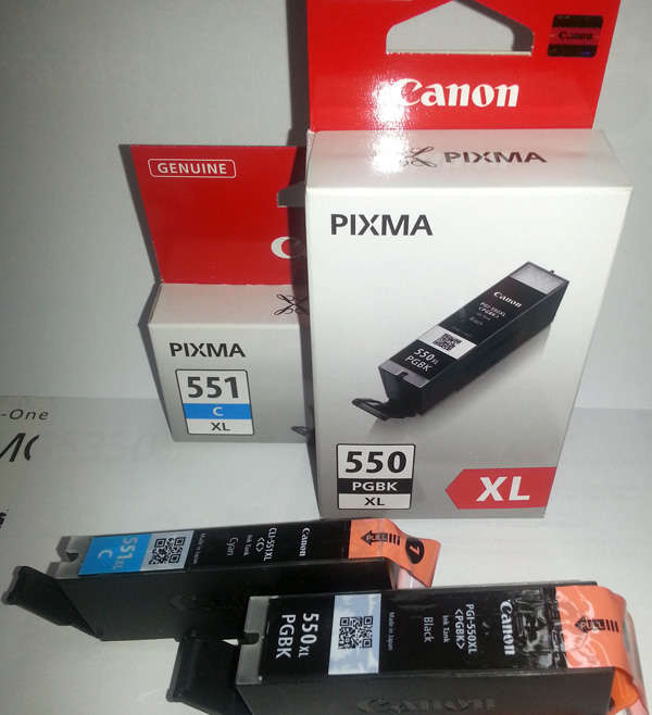 Neue Canon PGI-550 und CLI-551 Druckerpatronen