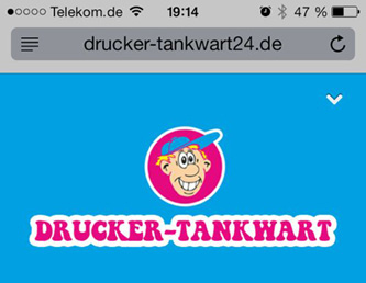 Drucker-Tankwart Internetseite optimiert für Smartphones und Tablets