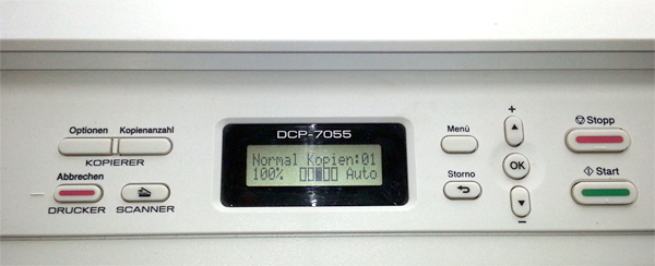Brothr DCP-Modelle – Toner zurücksetzen (reset)