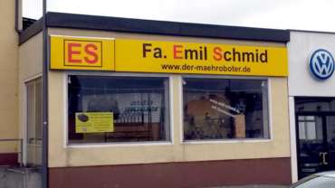 Fassadenbeschriftung für die Fa. Emil Schmid