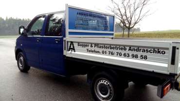 Fahrzeugbeschriftung für Andraschko Tiefbau