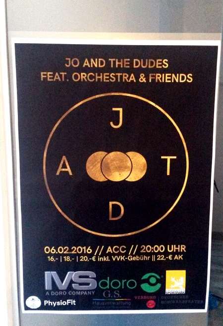 Plakate für das Jo and the Dudes Konzert