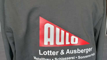 Textildruck für die Firma Lotter & Ausberger