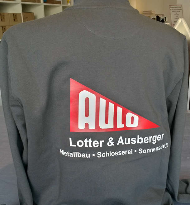 Textildruck für die Firma Lotter & Ausberger