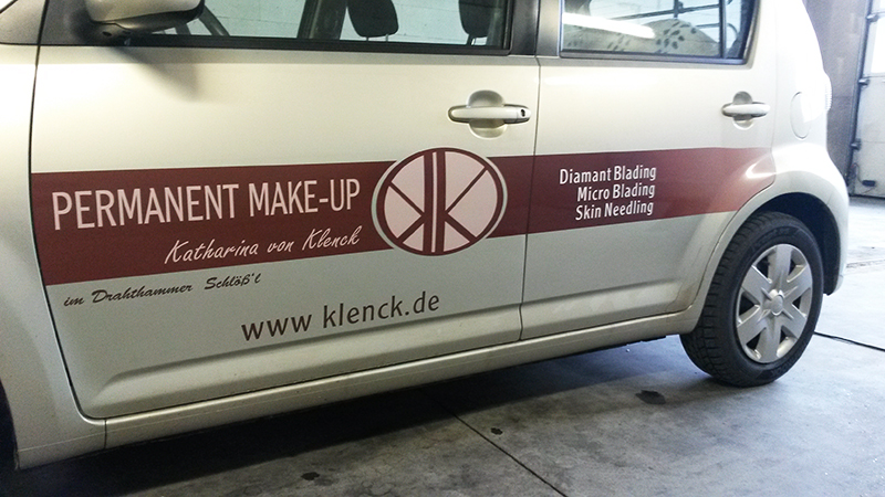 Fahrzeugfolierung für Permanent Make-Up Katharina von Klenck