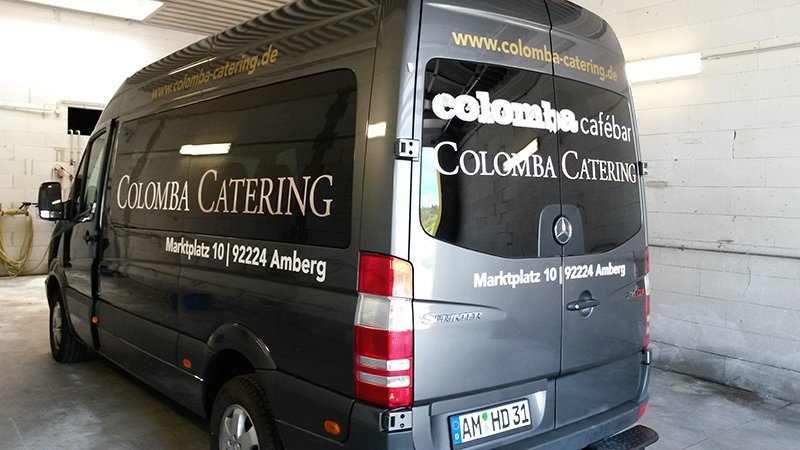Fahrzeugfolierung für Colomba Cafebar & Catering