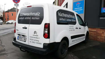 Fahrzeugbeschriftung für Küchen Schmalz