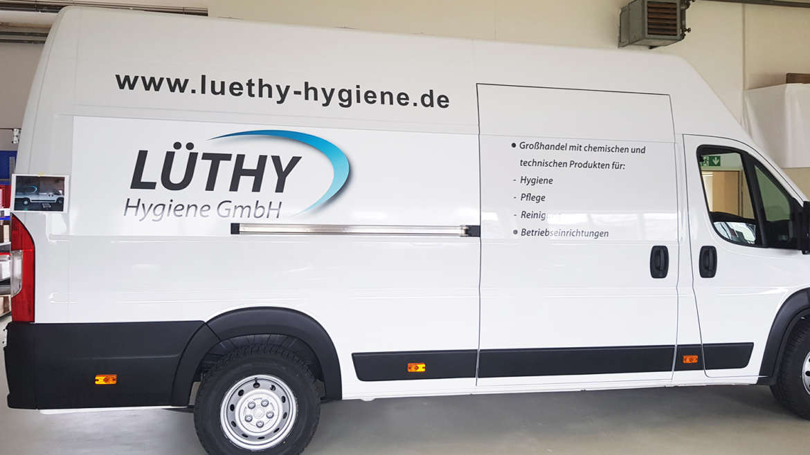 Fahrzeugfolierung für Lüthy Hygiene GmbH