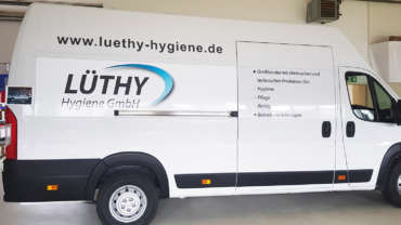 Fahrzeugfolierung für Lüthy Hygiene GmbH