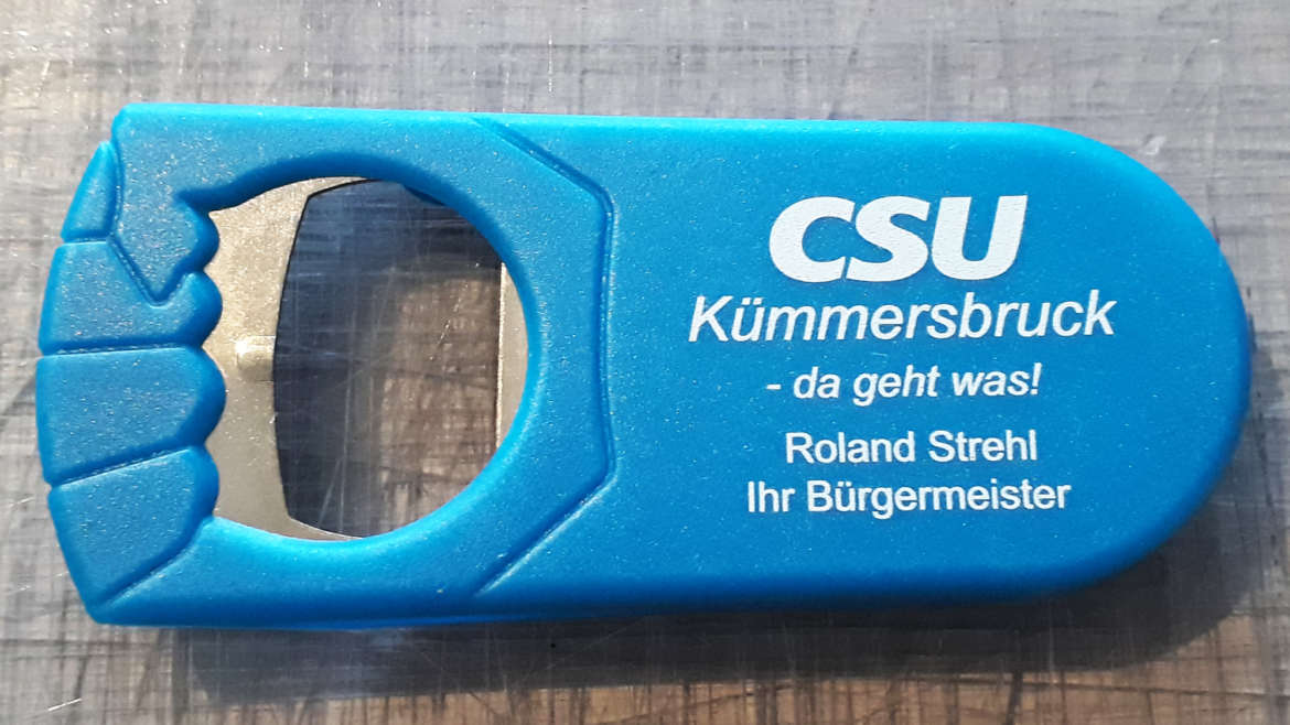 Werbeartikel für die CSU Kümmersbruck